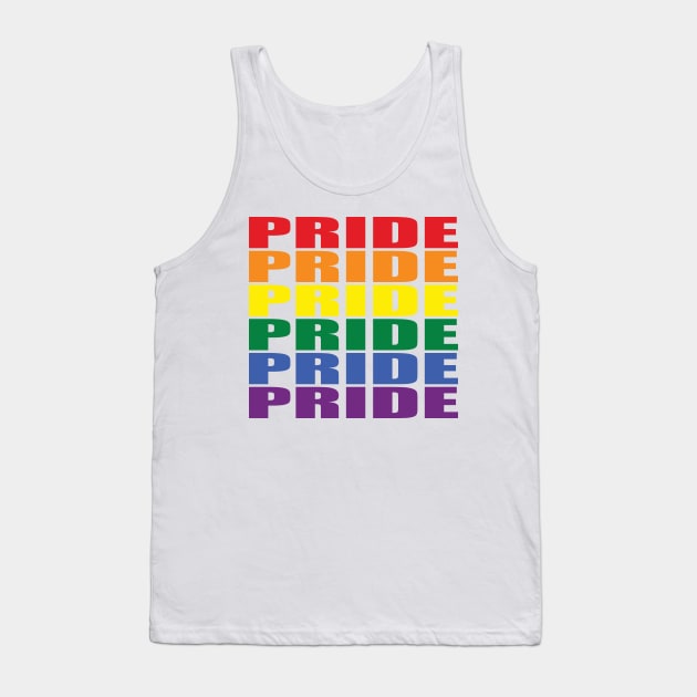 Pride colors Tank Top by old_school_designs